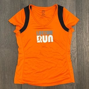 Lifetime run workout shirt